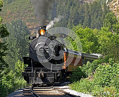 Steam locomotive 2 Stock Photo