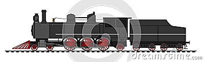 Steam locomotive Vector Illustration