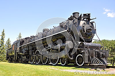 Steam Locomotive Canadian National, Ottawa, Canada Editorial Stock Photo