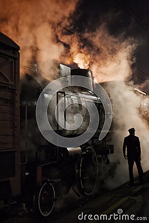 Steam locomotive Stock Photo