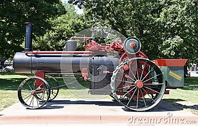 Steam Powered Tractor Editorial Stock Photo