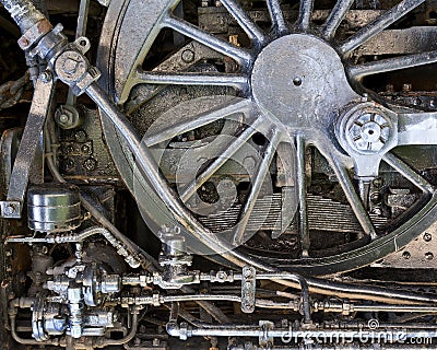 Steam-punk mechanical background Stock Photo