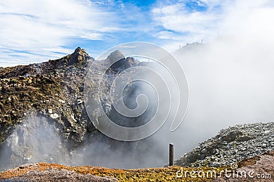 Soufriere volcano Stock Photo