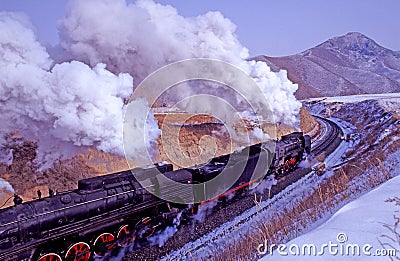 Steam train Stock Photo