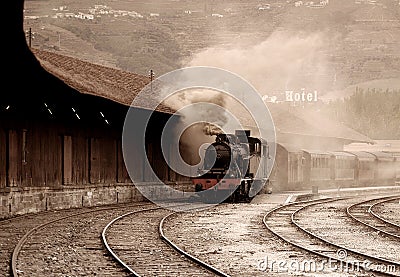 Steam train Stock Photo