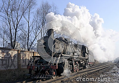 Steam train Stock Photo