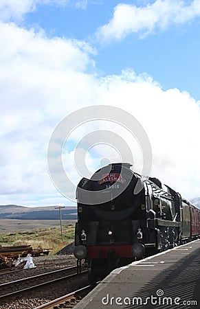 Steam train British India Line Ribblehead station Editorial Stock Photo