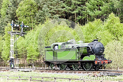 Steam train, England Stock Photo