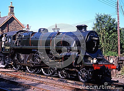 Steam train, Highley. Editorial Stock Photo