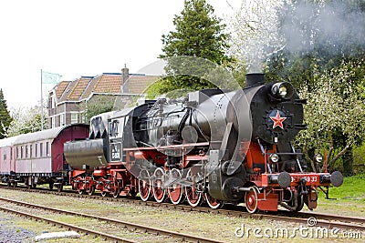 steam train, Veendam - Stadskanaal, Netherlands Editorial Stock Photo