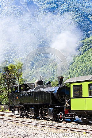 steam train, Villars-sur-Var, Provence, France Stock Photo