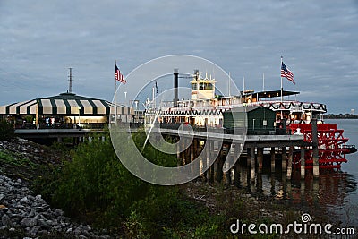 Steamboat Natchez Riverboat on the Mississippi River in New Orleans, Louisiana Editorial Stock Photo