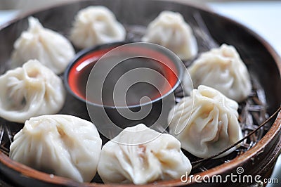 Steamed dumplings Stock Photo