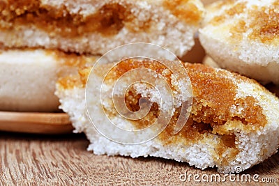 Steamed rice cake Stock Photo