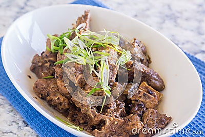 Steamed Spareribs Stock Photo