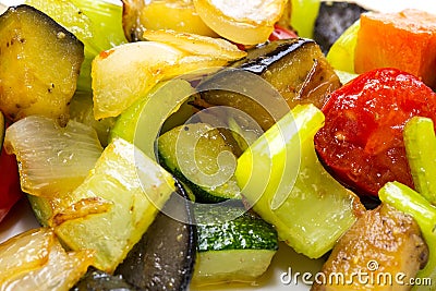 Steamed vegetables Stock Photo