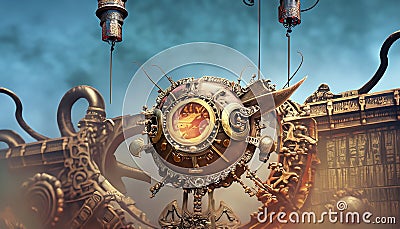 steampunk abstract Stock Photo