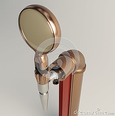 Steampunk Copper Beer Tap Stock Photo