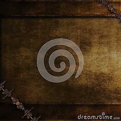 Steampunk gears background Stock Photo