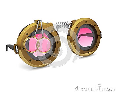 SteamPunk Goggles Stock Photo