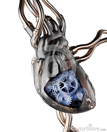 Steampunk Heart Stock Photo