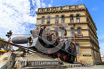 Steampunk HQ museum Editorial Stock Photo