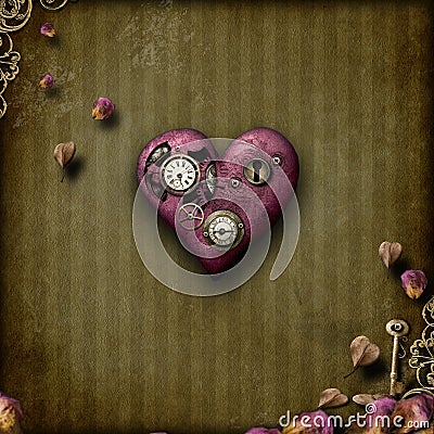 Steampunk love Stock Photo