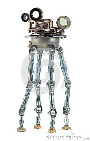 Steampunk robot Stock Photo