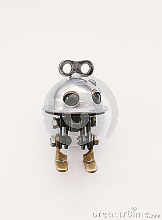 Steampunk robot Stock Photo