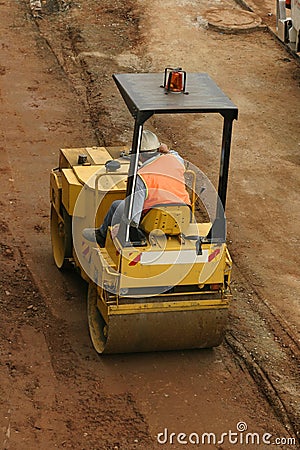 Steamroller Stock Photo