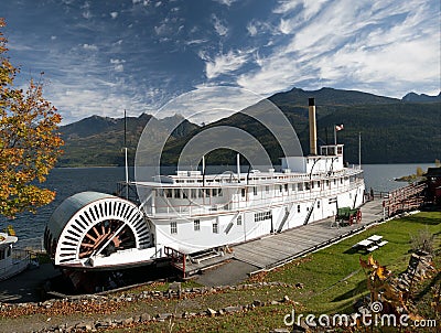 Steamship SS Moyie Stock Photo
