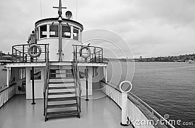 Steamship superstructure Stock Photo