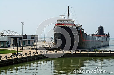 Steamship William G. Mather Museum Editorial Stock Photo