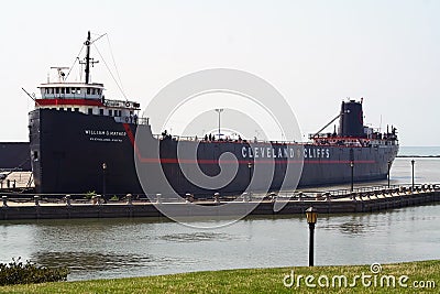 Steamship William G. Mather Museum Editorial Stock Photo