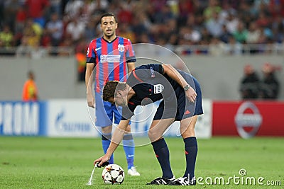 Steaua Bucharest- Ludogorets Razgrad Editorial Stock Photo