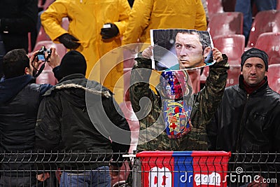 Steaua supporters Editorial Stock Photo