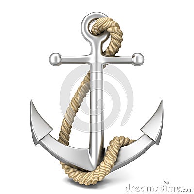 Steel anchor Cartoon Illustration