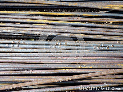 Steel bar Stock Photo