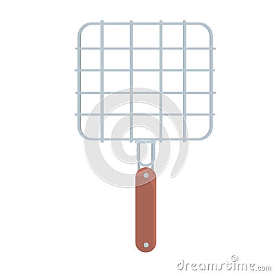 Steel barbecue grill grid vector Illustration Vector Illustration