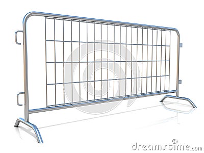Steel barricades Stock Photo