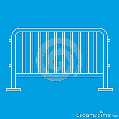 Steel barrier icon, outline style Vector Illustration