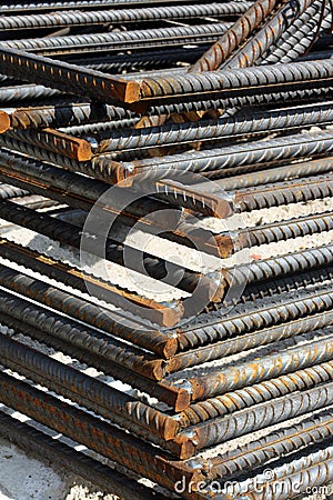 Steel bars Stock Photo