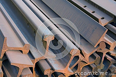 Steel Beams Stock Photo