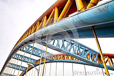Steel bridge Stock Photo