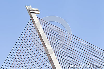 Steel bridge modern Stock Photo