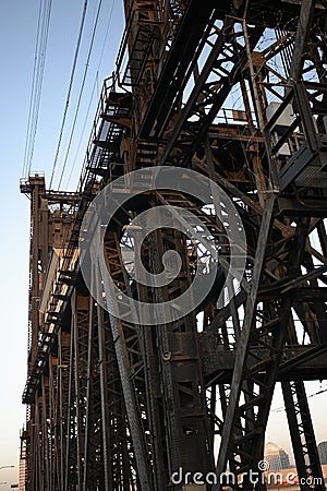 Steel Bridge structure Stock Photo