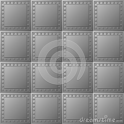 Steel bullet-proof lining - vector texture Vector Illustration