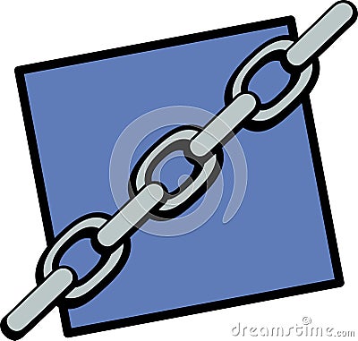 steel chain vector illustration Vector Illustration