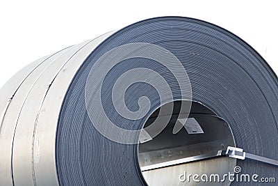 Steel Coil Stock Photo