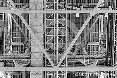 Steel construction background Stock Photo